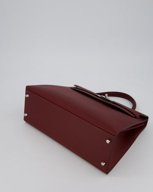 Hermès Kelly 32 Sellier Bag in Rouge H Swift Leather with Palladium Hardware