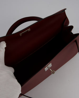 Hermès Kelly 32 Sellier Bag in Rouge H Swift Leather with Palladium Hardware