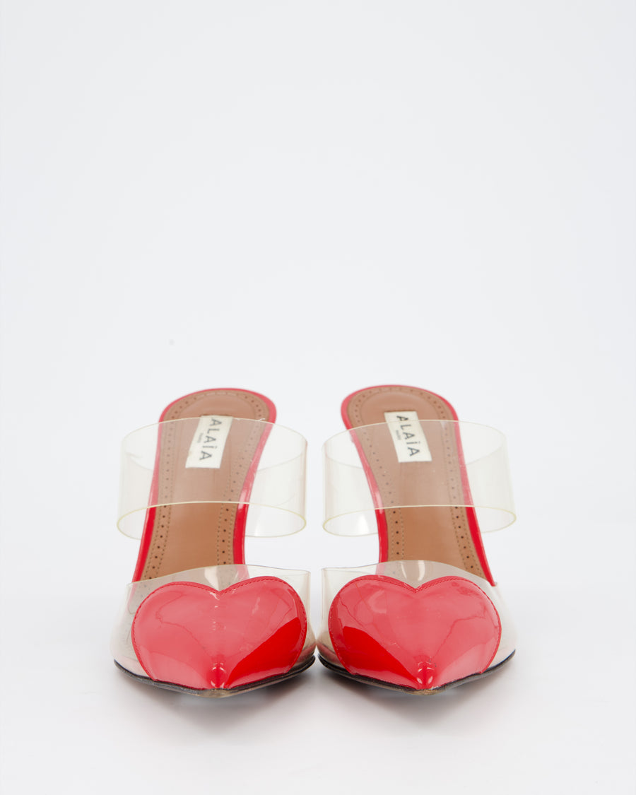 Alaïa Red Le Coeur Patent Pumps Size EU 38