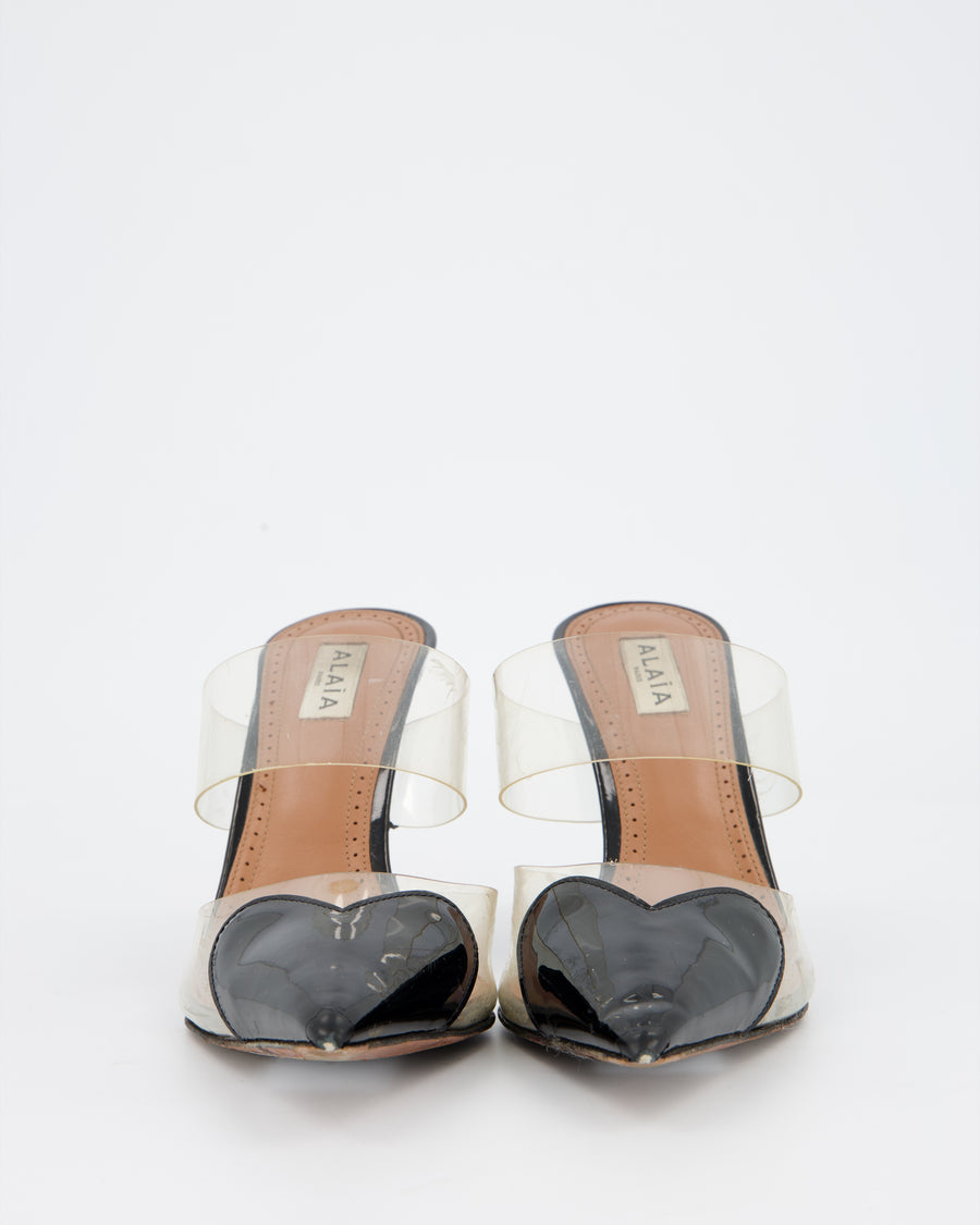 Alaïa Black Le Coeur Patent Pumps Size EU 38.5