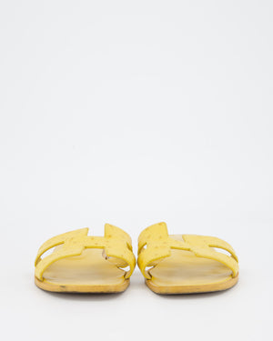 Hermès Oran in Amarelo Ostrich Leather Size EU 38