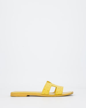Hermès Oran in Amarelo Ostrich Leather Size EU 38