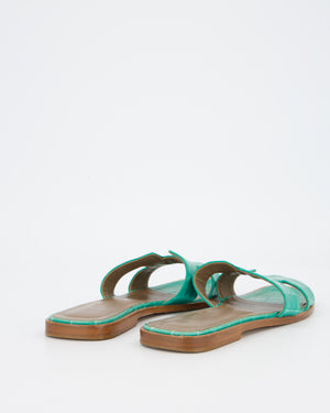 Hermès Oran in Vert Jade Mississippiensis Alligator Leather Size EU 38