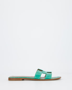 Hermès Oran in Vert Jade Mississippiensis Alligator Leather Size EU 38