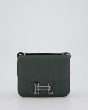 Hermès Constance III 18 Miroir Bag in Vert Mangrove Epsom Leather with Palladium and Vert Mangrove Enamel Hardware