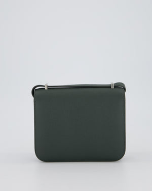 Hermès Constance III 18 Miroir Bag in Vert Mangrove Epsom Leather with Palladium and Vert Mangrove Enamel Hardware