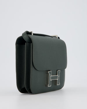 Hermès Constance III 18 Miroir Bag in Vert Mangrove Epsom Leather with Palladium and Vert Mangrove Enamel Hardware