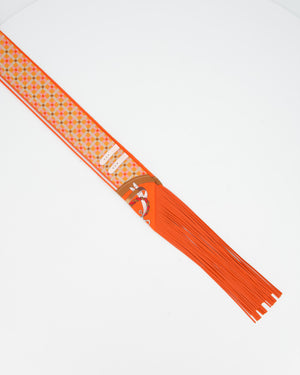 Hermès Les Voitures Nouvelles Leather Fringes Twilly