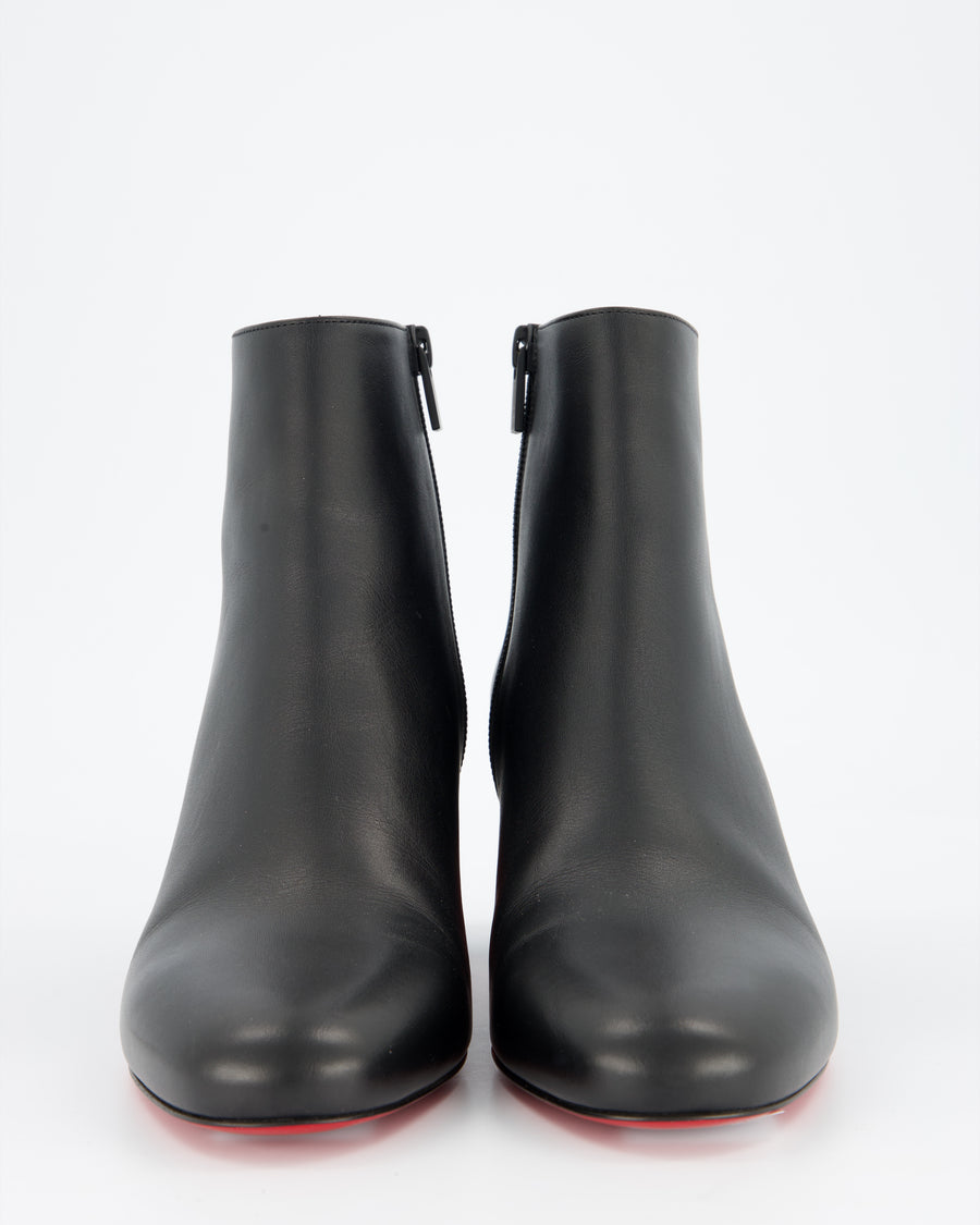 Christian Louboutin Black Jane Hankle Boots Size EU 39 RRP £1,060