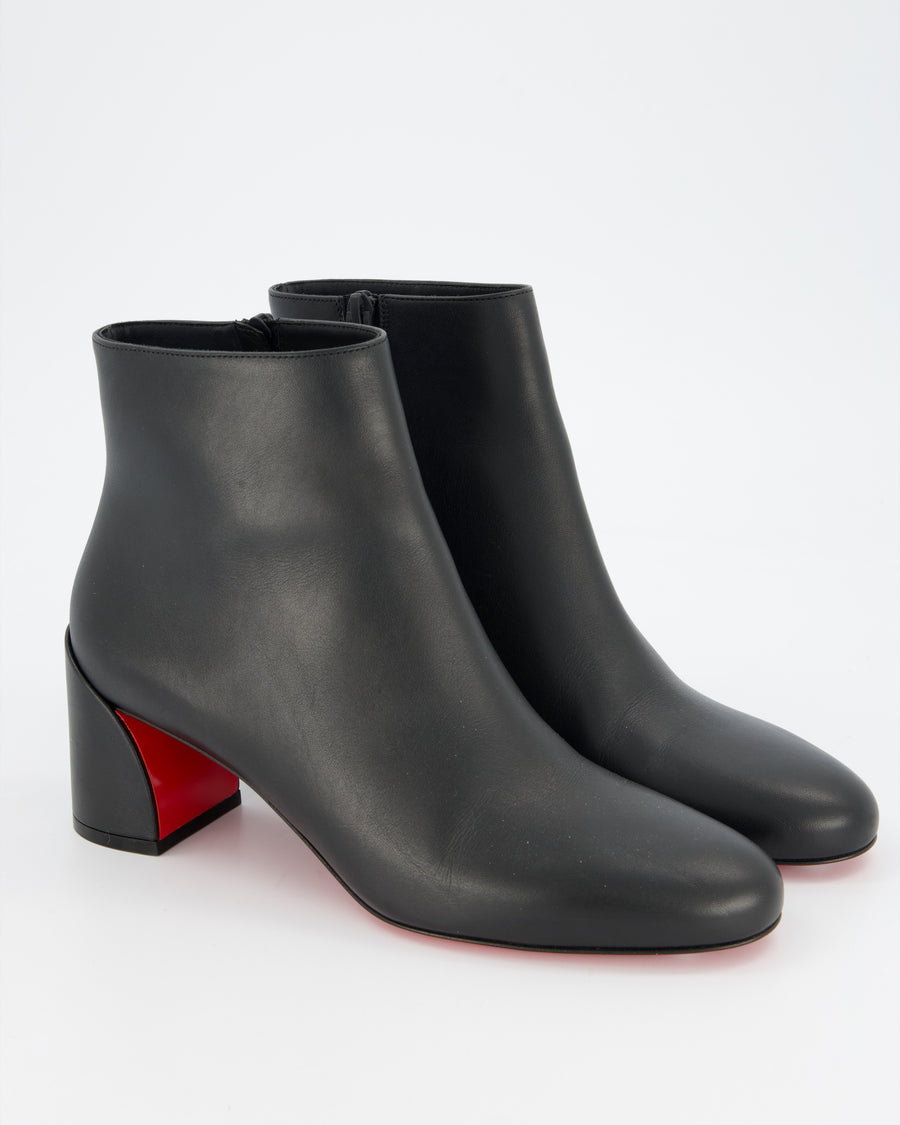 Christian Louboutin Black Jane Hankle Boots Size EU 39 RRP £1,060