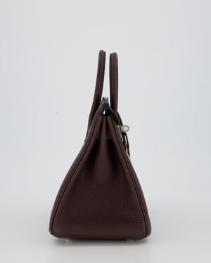 *HOT* Hermès Birkin 25 Retourne Bag in Rouge Sellier Togo Leather with Palladium Hardware