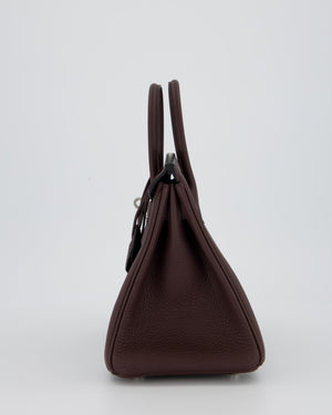 *HOT* Hermès Birkin 25 Retourne Bag in Rouge Sellier Togo Leather with Palladium Hardware