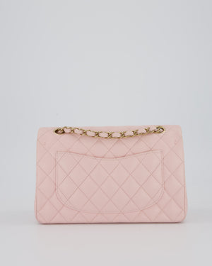 *SUPER HOT* Chanel 22P Pale Pink Classic Small Double Flap Bag in Caviar Leather with Champagne Gold Hardware