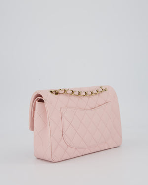 *SUPER HOT* Chanel 22P Pale Pink Classic Small Double Flap Bag in Caviar Leather with Champagne Gold Hardware
