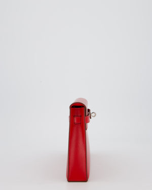 Hermès Kelly Elan Bag in Rouge Casaque Box Leather with Palladium Hardware
