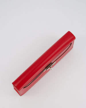 Hermès Kelly Elan Bag in Rouge Casaque Box Leather with Palladium Hardware