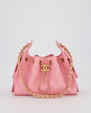 *VERY HOT* Chanel Mini 25 Handbag in Bubblegum Pink Caviar Leather with Gold Hardware