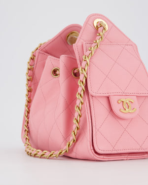 *VERY HOT* Chanel Mini 25 Handbag in Bubblegum Pink Caviar Leather with Gold Hardware