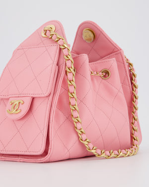 *VERY HOT* Chanel Mini 25 Handbag in Bubblegum Pink Caviar Leather with Gold Hardware