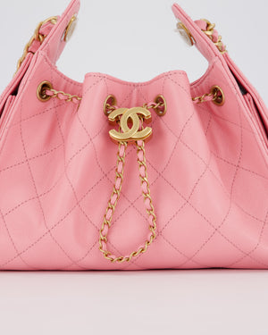 *VERY HOT* Chanel Mini 25 Handbag in Bubblegum Pink Caviar Leather with Gold Hardware