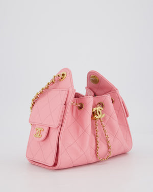 *VERY HOT* Chanel Mini 25 Handbag in Bubblegum Pink Caviar Leather with Gold Hardware
