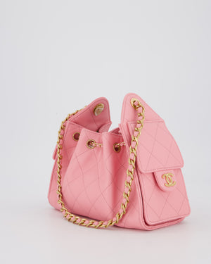 *VERY HOT* Chanel Mini 25 Handbag in Bubblegum Pink Caviar Leather with Gold Hardware