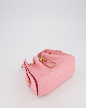 *VERY HOT* Chanel Mini 25 Handbag in Bubblegum Pink Caviar Leather with Gold Hardware