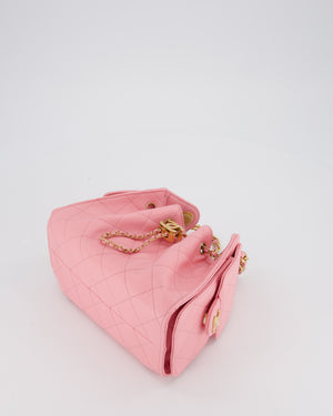 *VERY HOT* Chanel Mini 25 Handbag in Bubblegum Pink Caviar Leather with Gold Hardware