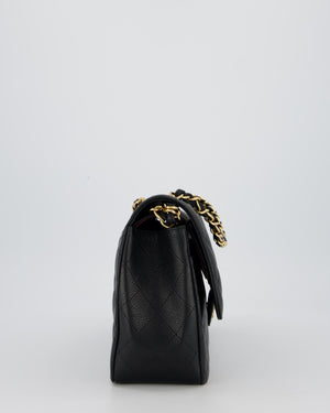 Chanel Black Jumbo Classic Double Flap Bag in Caviar Leather with Gold Hardware