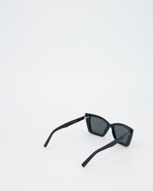 Saint Laurent Black Cat Eye Sunglasses in Chrome Hearts Gold Evacuation Sunglasses with Gold Hardware