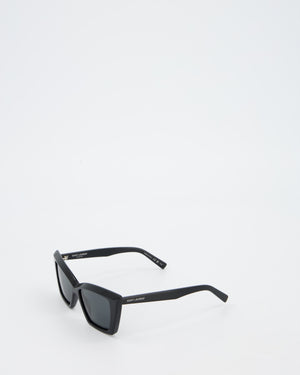 Saint Laurent Black Cat Eye Sunglasses in Chrome Hearts Gold Evacuation Sunglasses with Gold Hardware