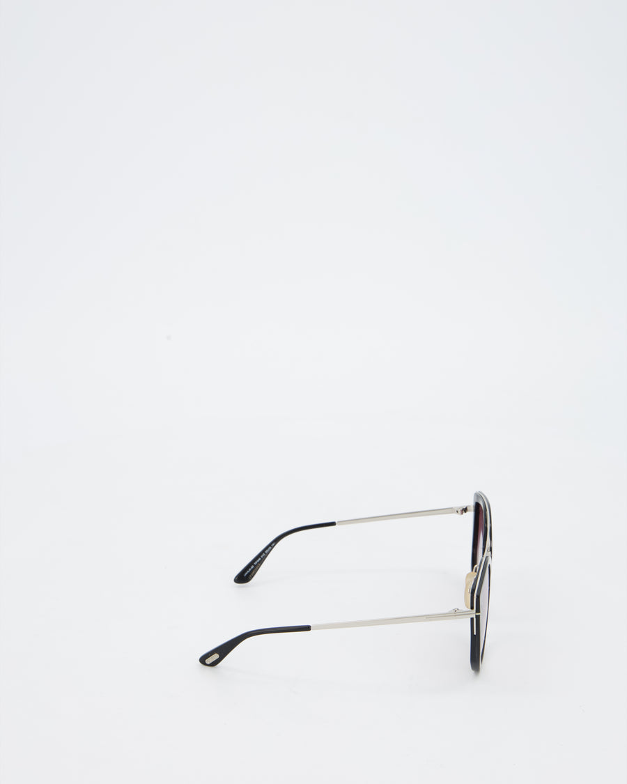 Tom Ford Black Dahlia-02 Sunglasses with Pink Tinted Lenses