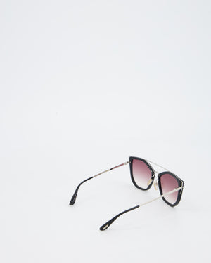 Tom Ford Black Dahlia-02 Sunglasses with Pink Tinted Lenses