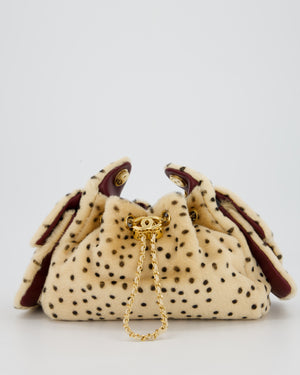 *VERY HOT* Chanel Mini 25 Bag in Beige and Black Cheetah Print Haircalf with Gold Hardware