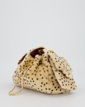 *VERY HOT* Chanel Mini 25 Bag in Beige and Black Cheetah Print Haircalf with Gold Hardware