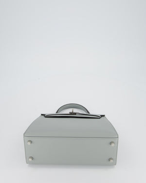*RARE* Hermès Kelly 25 Sellier Bag in Bleu Glacier Epsom Leather with Palladium Hardware