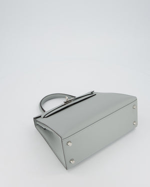 *RARE* Hermès Kelly 25 Sellier Bag in Bleu Glacier Epsom Leather with Palladium Hardware