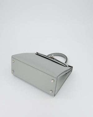 *RARE* Hermès Kelly 25 Sellier Bag in Bleu Glacier Epsom Leather with Palladium Hardware