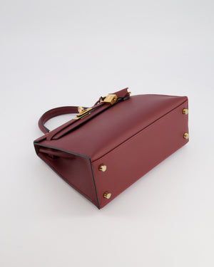 *SUPER RARE * Hermès Kelly 25 Sellier Bag in Rouge H Epsom Leather with Gold Hardware