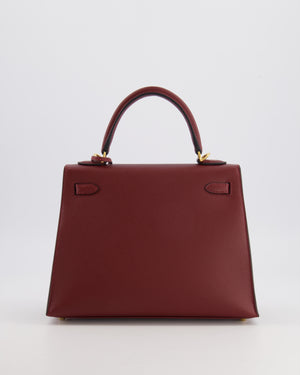 *SUPER RARE * Hermès Kelly 25 Sellier Bag in Rouge H Epsom Leather with Gold Hardware