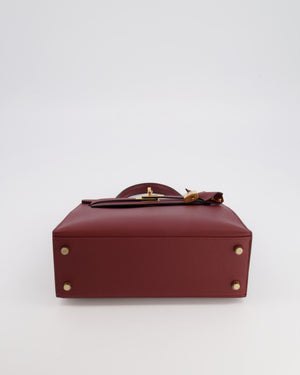 *SUPER RARE * Hermès Kelly 25 Sellier Bag in Rouge H Epsom Leather with Gold Hardware