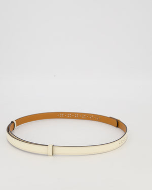 Hermès Kelly Garden Party Belt in Craie Epsom Leather with Rose Gold Hardware