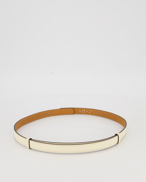 Hermès Kelly Garden Party Belt in Craie Epsom Leather with Rose Gold Hardware