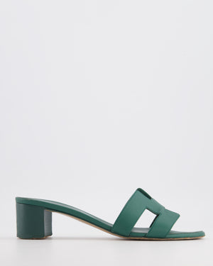 Hermès Oasis Sandals in Vert Oyat Epsom Leather Size EU 41 RRP £690