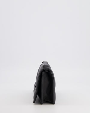 Christian Dior Small Diorama Bag in Ultra-Black Matte Leather with Matte Black Hardware