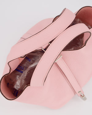 *ULTRA RARE* Hermès Picotin Bag 18cm in Rose Sakura Clemence Leather with Palladium Hardware