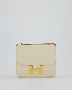 Hermès Constance III 18 Miroir Bag in Craie Epsom Leather with Gold Hardware