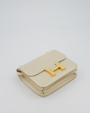 Hermès Constance III 18 Miroir Bag in Craie Epsom Leather with Gold Hardware