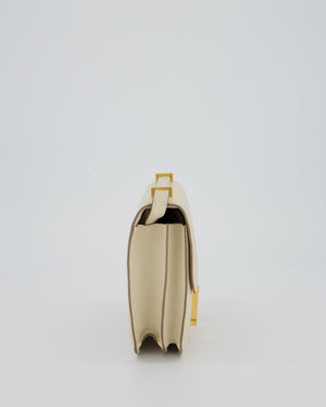 Hermès Constance III 18 Miroir Bag in Craie Epsom Leather with Gold Hardware