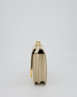 Hermès Constance III 18 Miroir Bag in Craie Epsom Leather with Gold Hardware
